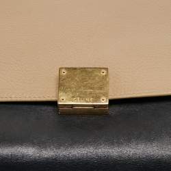 Pre Owned حقيبة سيلين ترابيز سويدي وجلد ثلاثي اللون متوسطة