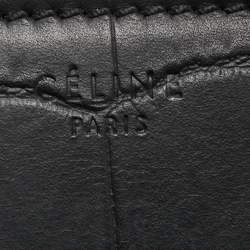 Pre Owned Celine Black Croc Embossed Leather Medium Phantom Luggage Tote