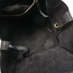 Pre Owned Celine Black Croc Embossed Leather Medium Phantom Luggage Tote