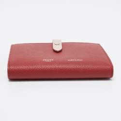 Pre Owned Celine Brown Leather Medium Multifunction Strap Bifold Wallet