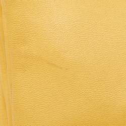 Pre Owned Celine Yellow Leather Trio Crossbody Bag