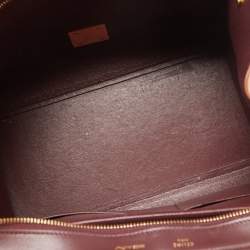 Pre Owned Celine Tricolor Leather Medium Trapeze Top Handle Bag