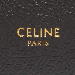 Pre Owned Celine Grey Leather Mini Belt Top Handle Bag