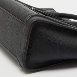 Pre Owned Céline Black Leather Nano Luggage Tote