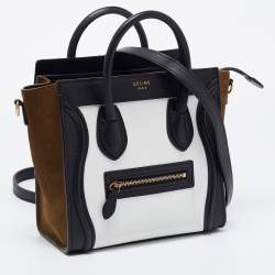 Pre Owned حقيبة يد توتس سيلين نانو لاغديج جلد ثلاثي اللون