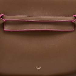Pre Owned Celine Brown Leather Mini Belt Top Handle Bag