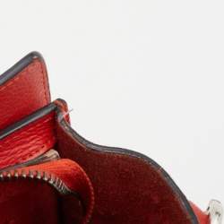 مملوكة مسبقًا حقيبة يد سيلين نانو لاغيدج جلد برتقالية