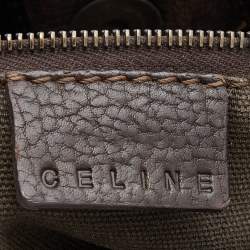 Pre Owned Celine Brown Leather Vintage Shoulder Bag