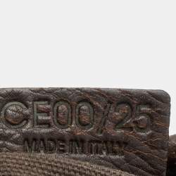 Pre Owned Celine Brown Leather Vintage Shoulder Bag