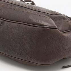 Pre Owned Celine Brown Leather Vintage Shoulder Bag