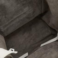 Pre Owned Celine White Leather Medium Phantom Luggage Tote