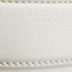 Pre Owned Celine White Leather Medium Phantom Luggage Tote