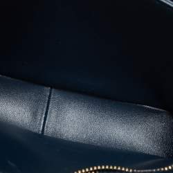 Pre Owned Celine Beige Canvas and Leather Teen Triomphe Shoulder Bag