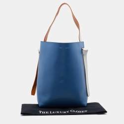 Pre Owned Celine Multicolor Leather Oversized Twisted Cabas Tote