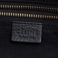 Pre Owned Céline Grey Leather Mini Luggage Tote