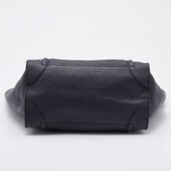 Pre Owned Céline Grey Leather Mini Luggage Tote