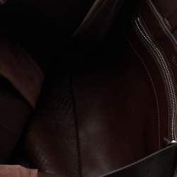 Pre Owned Celine Brown Python and Leather Vertical Cabas Tote