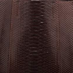 Pre Owned Celine Brown Python and Leather Vertical Cabas Tote