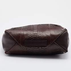 Pre Owned Celine Brown Python and Leather Vertical Cabas Tote