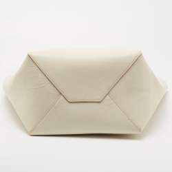 Pre Owned Céline Off White Leather Medium Cabas Phantom Tote