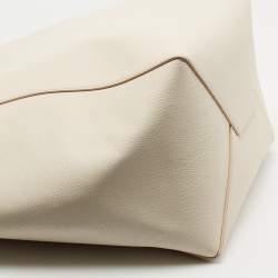 Pre Owned Céline Off White Leather Medium Cabas Phantom Tote