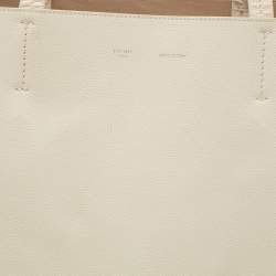 Pre Owned Céline Off White Leather Medium Cabas Phantom Tote