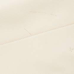 Pre Owned Céline Off White Leather Medium Cabas Phantom Tote