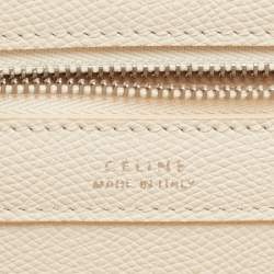 Pre Owned Céline Off White Leather Medium Cabas Phantom Tote