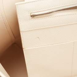 Pre Owned Céline Off White Leather Medium Cabas Phantom Tote