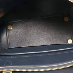 Pre Owned حقيبة سيلين جلد أسود ذات حزام يد علوية صغيرة