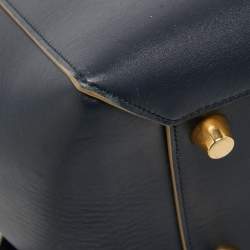 Pre Owned حقيبة سيلين جلد أسود ذات حزام يد علوية صغيرة