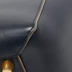 Pre Owned حقيبة سيلين جلد أسود ذات حزام يد علوية صغيرة