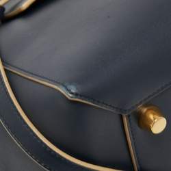 Pre Owned حقيبة سيلين جلد أسود ذات حزام يد علوية صغيرة