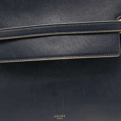 Pre Owned حقيبة سيلين جلد أسود ذات حزام يد علوية صغيرة