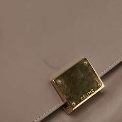 Celine Beige Leather Small Trapeze Top Handle Bag