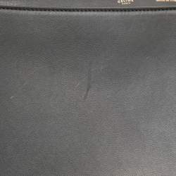 Pre Owned Celine Multicolor Suede and Leather Medium Trapeze Top Handle Bag