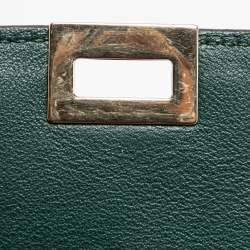 Pre Owned Celine Multicolor Suede and Leather Medium Trapeze Top Handle Bag