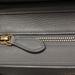 Pre Owned Celine Grey Leather Nano Luggage Tote