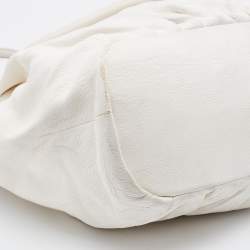 Pre Owned Celine White Leather Shoulder Bag