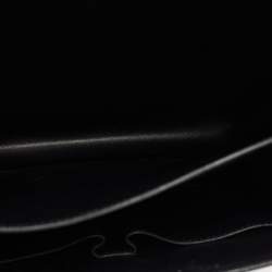 Pre Owned Celine Black/Yellow Lizard and Leather Medium Classic Box Bag