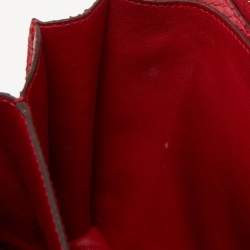 Pre Owned Celine Fuchsia Python Medium Classic Box Shoulder Bag