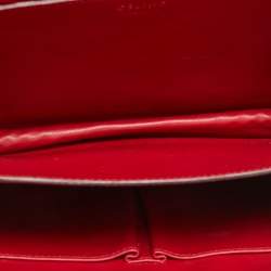 Pre Owned Celine Fuchsia Python Medium Classic Box Shoulder Bag