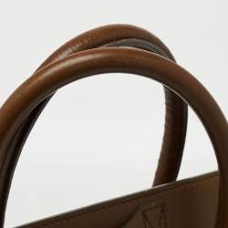 Celine Tricolor Leather and Suede Mini Luggage Tote 
