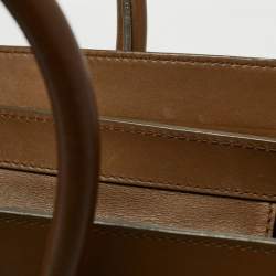 Celine Tricolor Leather and Suede Mini Luggage Tote 