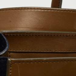Celine Tricolor Leather and Suede Mini Luggage Tote 