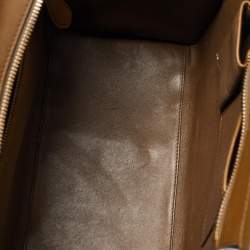 Celine Tricolor Leather and Suede Mini Luggage Tote 