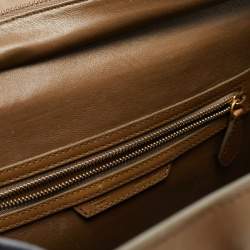 Celine Tricolor Leather and Suede Mini Luggage Tote 