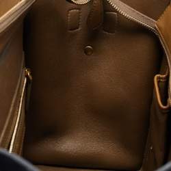 Celine Tricolor Leather and Suede Mini Luggage Tote 