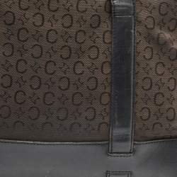 Pre Owned Celine Black C Macadam Canvas and Leather Tote
