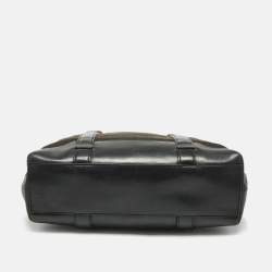 Pre Owned Celine Black C Macadam Canvas and Leather Tote